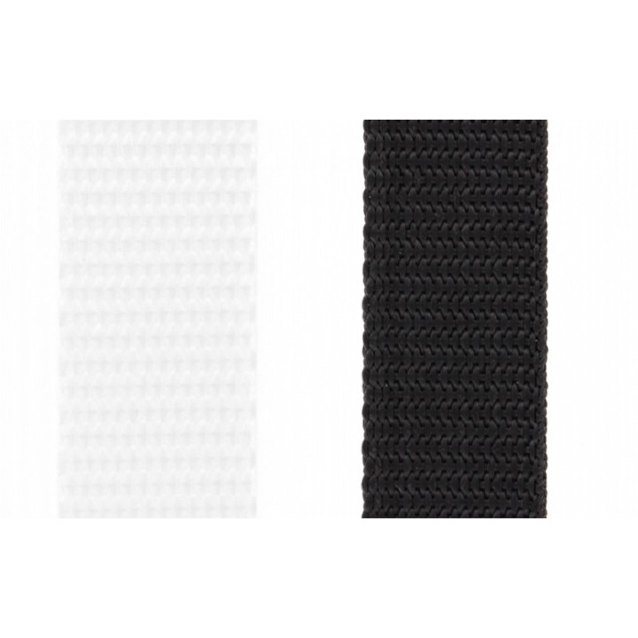 Sangle nylon blanc ou noir 20 mm  - 1