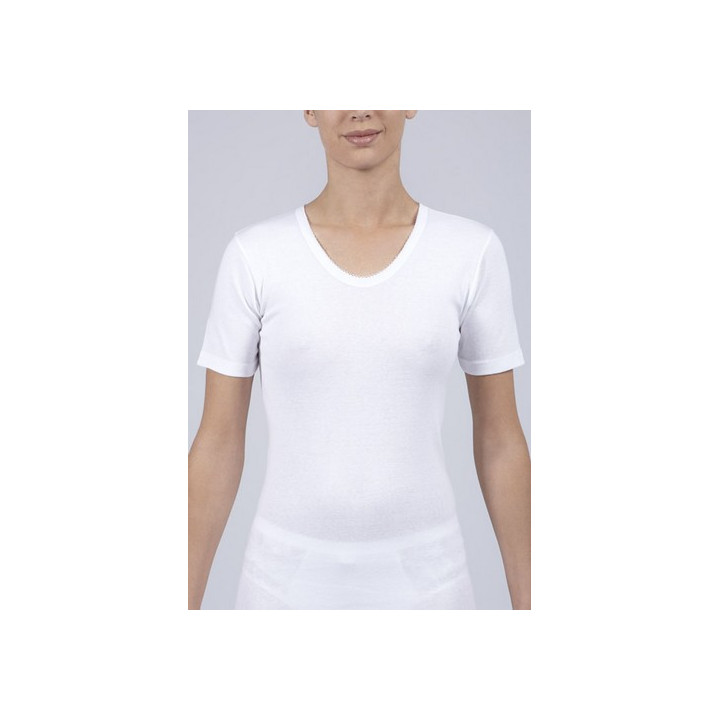 Chemise manches courtes 100% coton -  JET  - 1