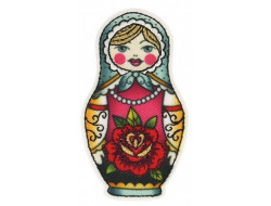 Écusson thermocollant poupée russe