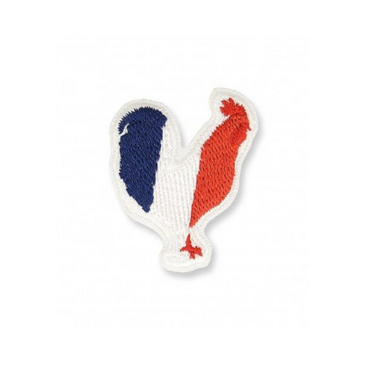 Écusson thermocollant coq bleu blanc rouge  - 1