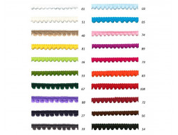 Galon pompons coloré  - 1