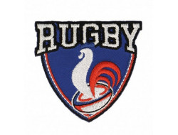 Écusson thermocollant rugby coq français