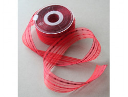 Ruban fantaisie rouge