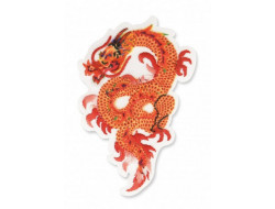 Écusson thermocollant Dragon orange