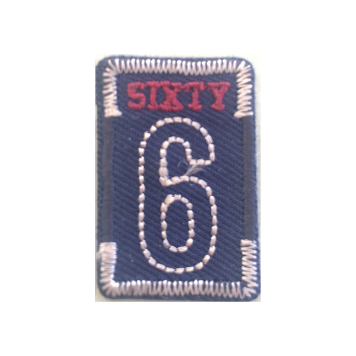 Écusson thermocollant Sixty 6  - 1