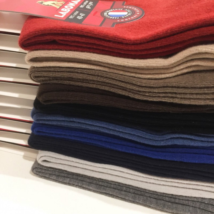 Chaussettes Marine 44/45   98% Coton  - 2