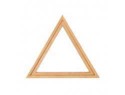 Cadre triangle en bois