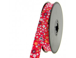Biais fantaisie fleurs 20 mm
