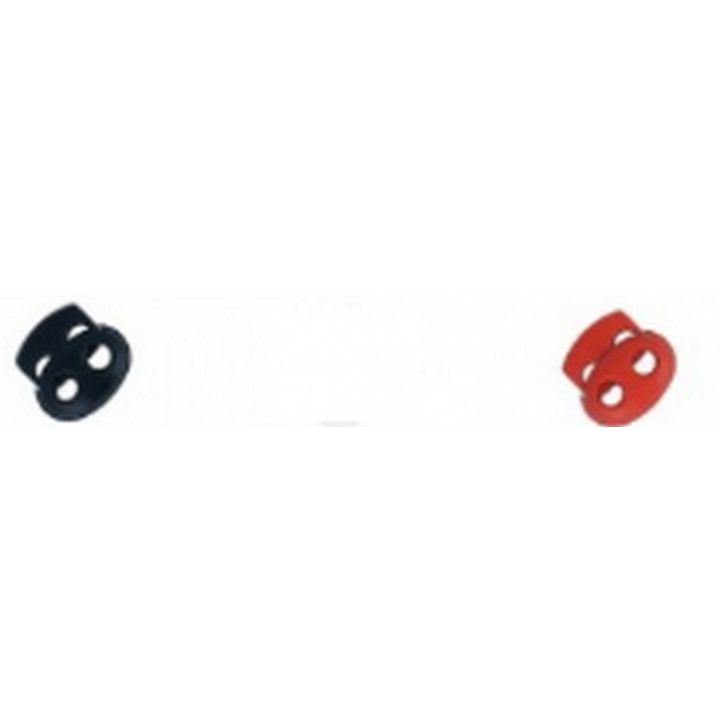 Petit bloqueur, stop cordon double rouge ou noir  - 1