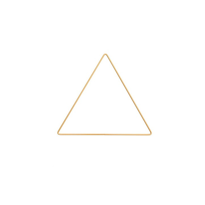 Triangle métal or pour attrape rêve  - 2
