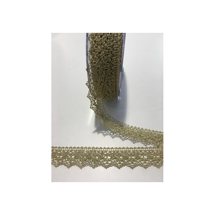 Dentelle lamé - 23 mm  - 1