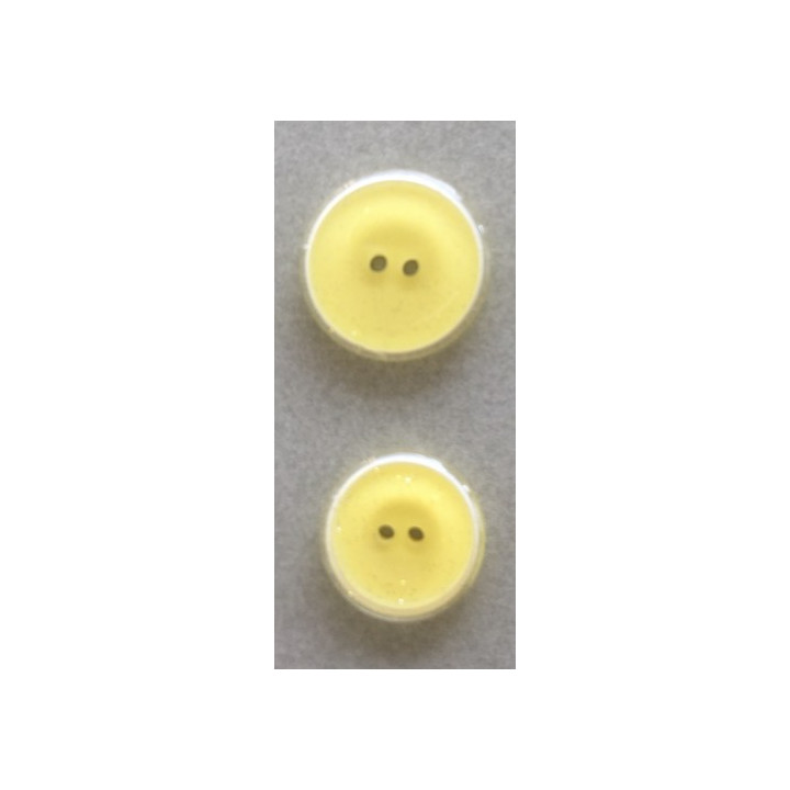Bouton jaune pailleté classique  - 1