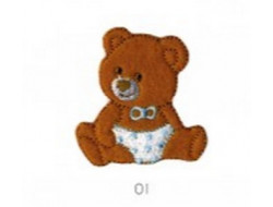 Écusson thermocollant - Ourson marron