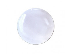 Bouton pastille blanc 10 mm  - 1