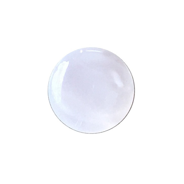 Bouton pastille blanc 10 mm  - 1