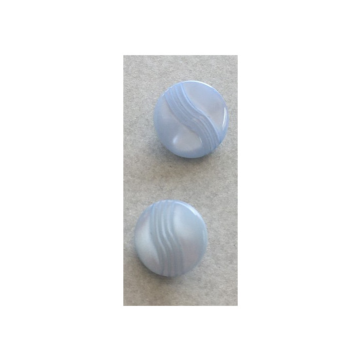 Bouton pastille bleu ciel 11 et  12 mm  - 1