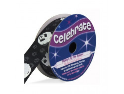 Bobine Celebrate ruban satin noir panda