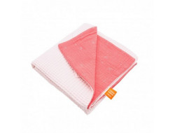 Couverture Nid d'abeille Rose pale