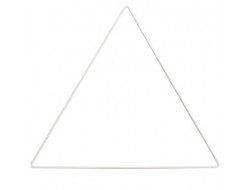 Triangle métal blanc pour attrape rêve