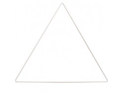 Triangle métal blanc pour attrape rêve