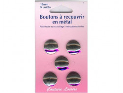 Boutons à recouvrir 19 mm
