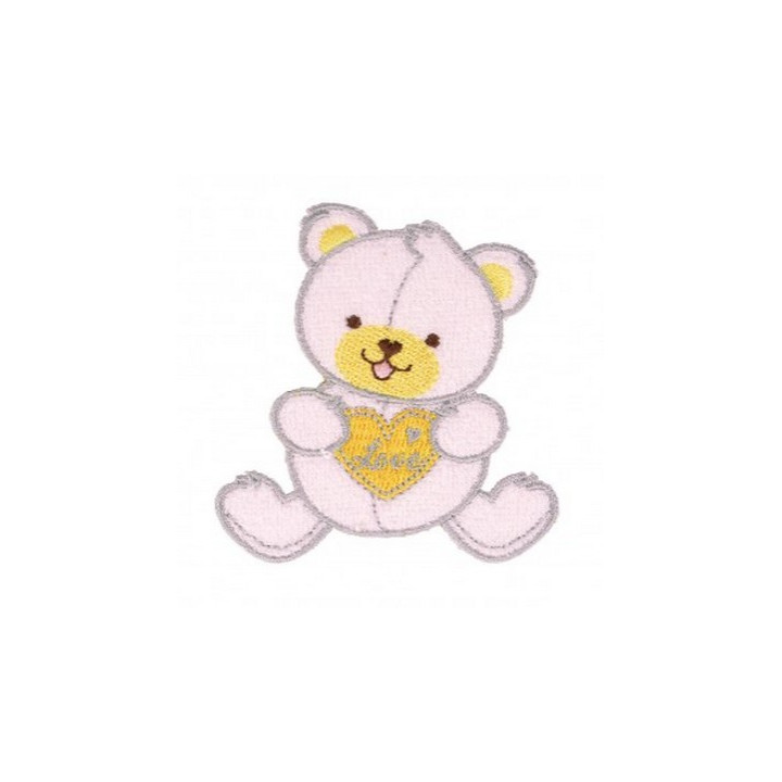 Écusson thermocollant - Ourson love  - 1