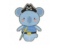Écusson thermocollant - Eléphant pirate