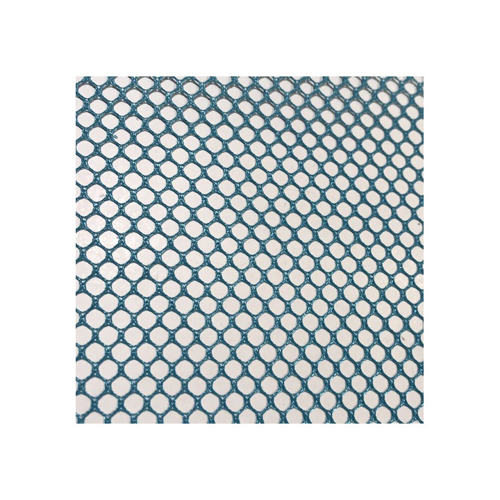 Tissu filet Mesh- Bleu canard  - 2