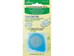 5 Lames de rechange pour cutter rotatif Clover 45 mm