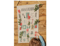 Panneau Tissu canvas Xmas calendrier de l'avent, Katia fabrics