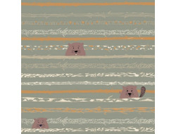 Tissu popeline de coton Beaver Tooth & Trees - Katia Fabrics  - 1