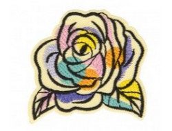 Écusson thermocollant fleur