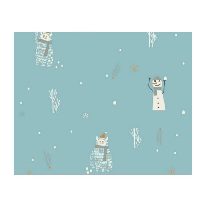 Tissu imperméable Yeti & Snowman - Katia Fabrics  - 1