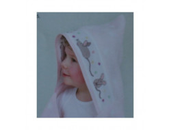 Sortie de bain avec capuche à pois rose RICO Rico Design - 2