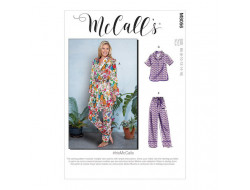 Robe de chambre, ceinture, hauts, short et pantalon femme - Mc Call's M8056