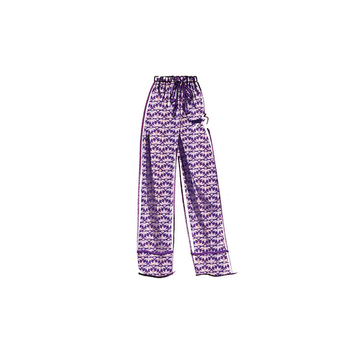 Robe de chambre, ceinture, hauts, short et pantalon femme - Mc Call's M8056  - 4