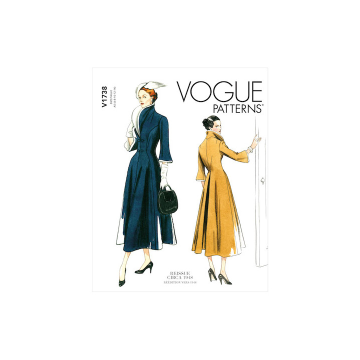 Patron Robe femme - Vogue 1738  - 1