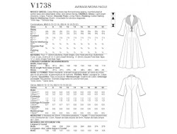 Patron Robe femme - Vogue 1738  - 3