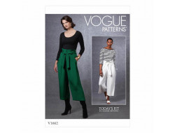 Patron Pantalon et ceinture femme - Vogue 1662