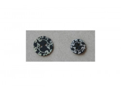 Bouton nacre noir