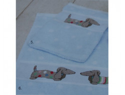 Gant de toilette à pois ciel RICO Rico Design - 1