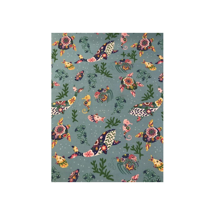 Tissu Canvas Tropical sea Katia  - 1