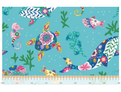 Tissu Canvas Tropical sea Katia  - 2