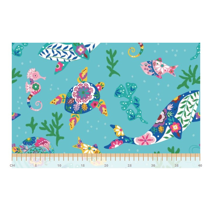 Tissu Canvas Tropical sea Katia  - 2