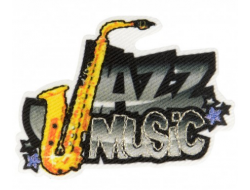 Ecusson thermocollant Jazz music  - 1