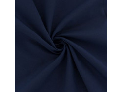 Tissu voile de coton marine  - 1