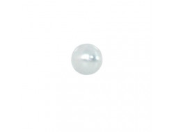 Bouton boule blanc 10 mm  - 1