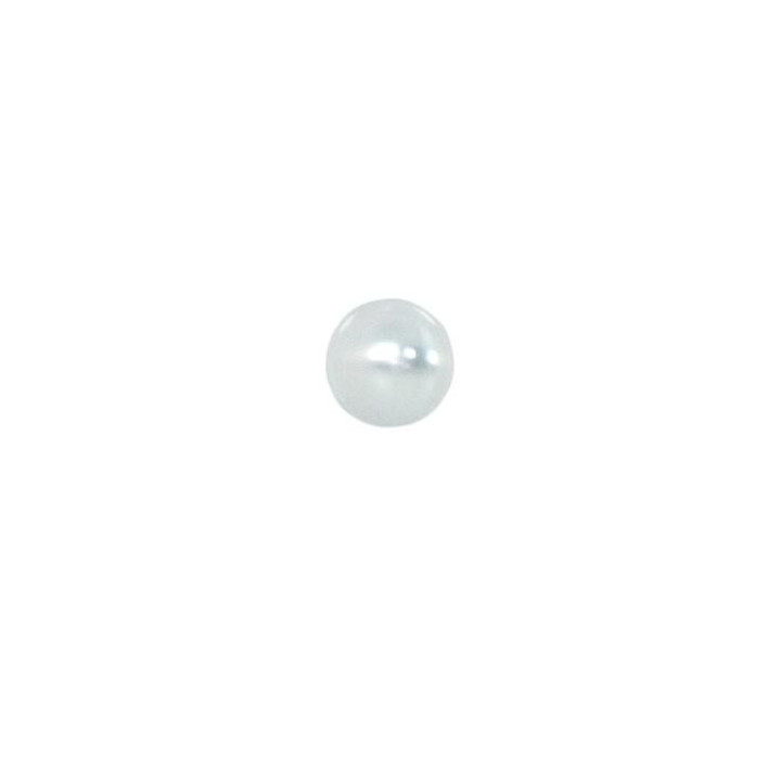 Bouton boule blanc 10 mm  - 1