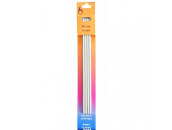 Aiguilles à  tricoter 40 cm du 2,5 au 4 mm double pointes - Jeux de 4 aiguilles