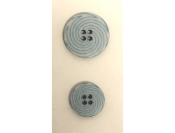 Bouton spirale bleu  - 1